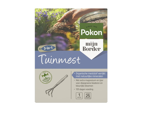 Pokon tuinmest voor bloemen in een verpakking van 1 kilogram