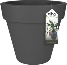 elho kunststof bloempot in ronde, conische vorm, antraciet.