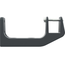 Metalen glasklemhouder met stelschroef voor montage.