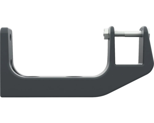 Metalen glasklemhouder met stelschroef voor montage.