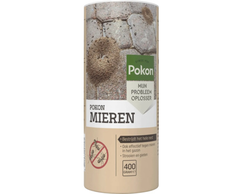 Pokon Mieren, 400 gram, bestrijdt het hele nest, voor gazon en terras, strooien en gieten.