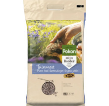 Zak van 5 kilogram Pokon Bio tuinmest voor borders, biedt 120 dagen voeding voor maximaal 50 vierkante meter.