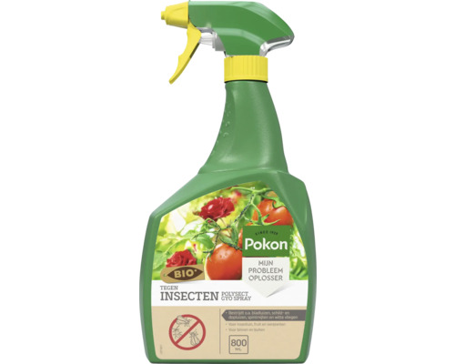 Pokon Bio Polysect GYO Spray tegen insecten zoals bladluizen, 800 milliliter spuitfles voor moestuin, fruit en sierplanten.
