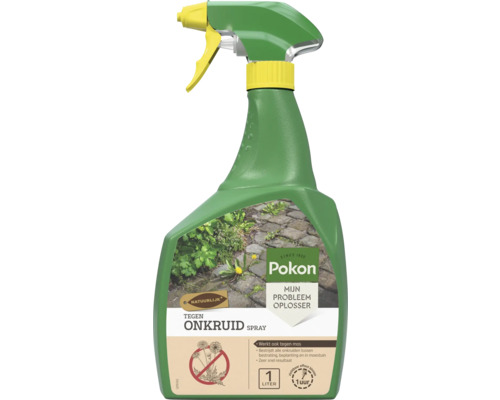 Pokon Tegen Onkruid Spray 1 liter voor de bestrijding van onkruid en mos, zichtbaar effect binnen een uur, op natuurlijke basis.
