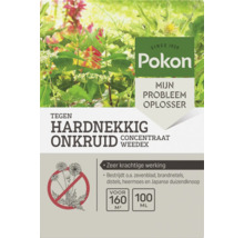 Pokon Tegen Hardnekkig Onkruid Weedex concentraat voor 160 vierkante meter, 100 milliliter. Bestrijdt zevenblad, brandnetels en distels.