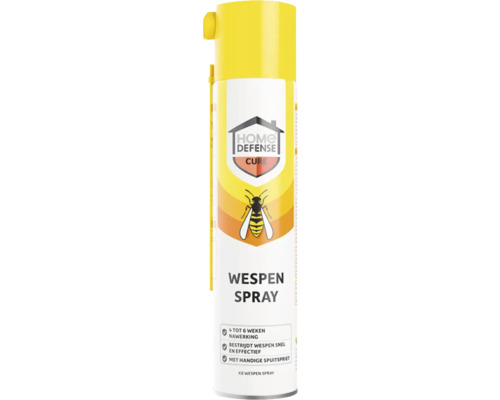 KB Home Defense Cure wespenspray met spuitspriet voor een snelle en effectieve bestrijding van wespen.