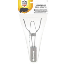 Mollenklem van metaal met ketting in een verpakking met Home Defense Logo.