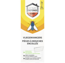 Home Defense Cure vliegenvangers, set met 3 vallen en 6 navullingen, geurloos en pesticidevrij, 6 maanden werkzaam tegen alle soorten vliegen.