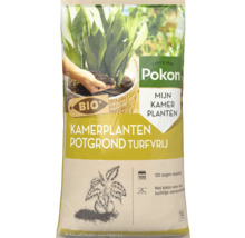 Pokon Bio Kamerplanten Potgrond turfvrij, 10 liter, met kokosvezel en voeding voor 100 dagen.
