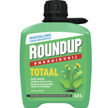 Roundup AC Onkruidvrij Totaal navulling voor drukspuit, 2,5 liter, zonder glyfosaat.