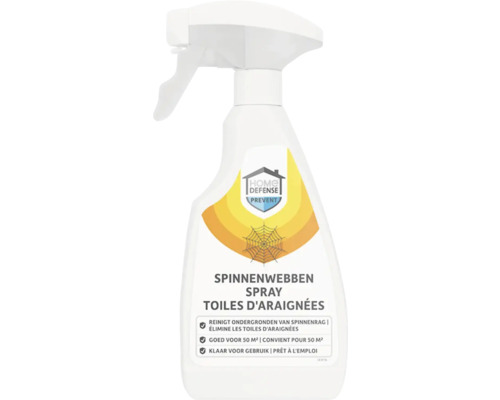 Home Defense Prevent Spinnenwebben Spray voor het reinigen van ondergronden van spinnenrag, geschikt voor 50 vierkante meter, klaar voor gebruik.