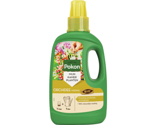 Pokon Bio Orchidee Voeding 1 liter fles voor kamerplanten, 100 procent natuurlijke plantenvoeding.