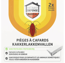 Home Defense Radical kakkerlakkenvallen, 2 stuks, pesticidevrij, veilig voor kinderen en huisdieren, eenvoudig in gebruik.