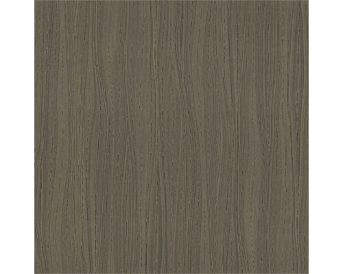 Vliesbehang met verticale lijnenstructuur in donkerbruine houtoptiek.