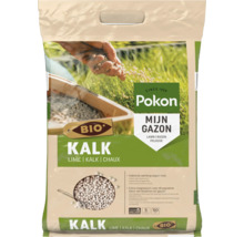 Zak Pokon Bio Kalk voor het gazon tegen mos met extra magnesium, 5 kilogram voor 50 vierkante meter.