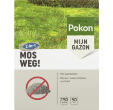 Pokon Mos Weg! 2-in-1 gazonmest en mosbestrijder, 1750 gram voor 50 vierkante meter.