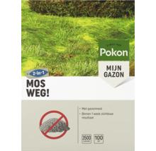 Pokon Logo, Mos Weg 2-in-1 gazonmest en mosbestrijding, 3500 gram voor 100 vierkante meter, resultaat binnen 1 week.