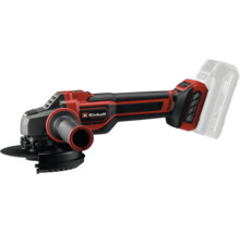 Einhell Professional haakse slijper op accu met extra handgreep en verstelbare beschermkap.