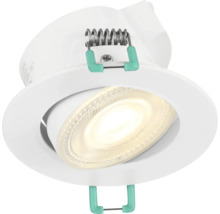 LED inbouwspot, rond, kantelbaar, met bevestigingsveren.