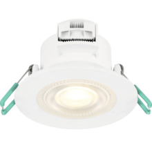 LED inbouwspot rond, wit met bevestigingsklemmen