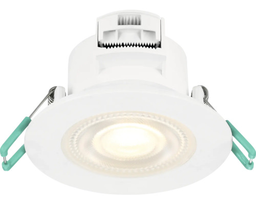 LED inbouwspot rond, wit met bevestigingsklemmen