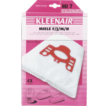 Kleenair stofzuigerzakken MI 7 van microvezel voor Miele F, J, M en H, inhoud verpakking 4 stuks en 1 filter.