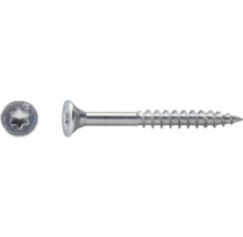 Metalen verzonken schroef met Torx-aandrijving en deeldraad.