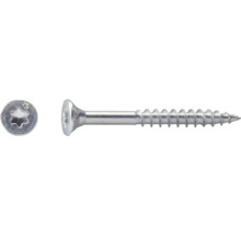 Verzonken schroef van verzinkt staal met Torx-aandrijving en deeldraad.