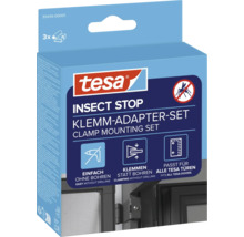 tesa Insect Stop klemmontageset voor insectenhorren, montage zonder boren, 3 stuks