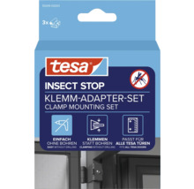 tesa Insect Stop klemadapterset voor hordeuren, 3 stuks, eenvoudige montage zonder boren door klemtechniek.