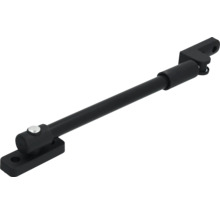 Telescopische raamuitzetter van zwart metaal.