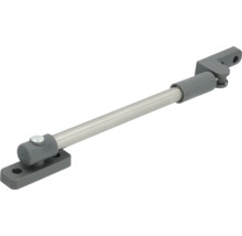 Raamuitzetter met metalen stang en grijze kunststof houders.