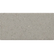 Rechthoekige betonnen straatsteen in grijs met een gestructureerd oppervlak.