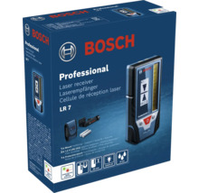 Bosch Professional laserontvanger LR 7 set inclusief houder, batterijen en beschermetui met stof- en spatwaterbescherming IP 54.