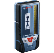 Bosch laserontvanger Professional LR 7 met display voor uitlijningsindicatoren, bedieningsknoppen en sensorvenster. Bosch Logo.