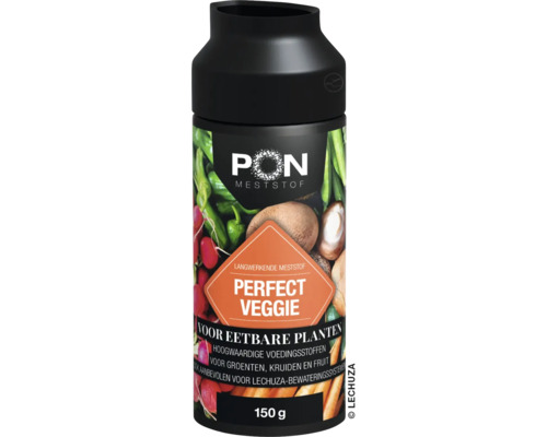 Lechuza PON langwerkende meststof Perfect Veggie voor eetbare planten, groenten, kruiden en fruit, 150 gram.