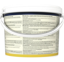 TetraMin Flakes hoofdvoer voor siervissen in een grote witte emmer, achteraanzicht met gedetailleerde productinformatie in meerdere talen.