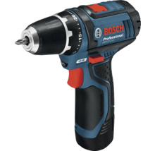 Bosch Professional accu-boorschroefmachine GSR 12-2-LI met snelspanboorhouder en instelbaar draaimoment.