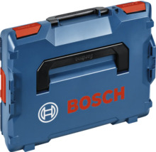 Bosch L-BOXX gereedschapskoffer van kunststof met handgreep en kliksluitingen.