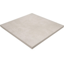 Vierkante vloertegel van gres porcellanato met een mat, gestructureerd oppervlak.