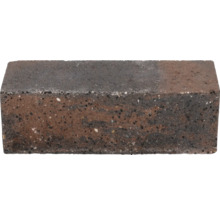 Rechthoekige muursteen van beton met gemêleerd oppervlak.