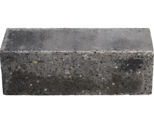 Rechthoekige betonsteen met een gestructureerd oppervlak.