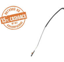 Gebogen spuitlans met 15 procent cashback op het aankoopbedrag.