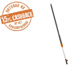 Telescoopsteel voor tuingereedschap met 15 procent cashback op het aankoopbedrag.