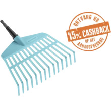 Blauwe GARDENA combisystem-schephark van kunststof met 15 procent cashback-actie.