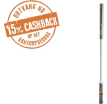 Gardena steel met 15 procent cashback actie op het aankoopbedrag.