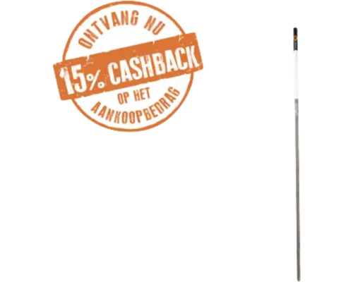 Profiel met zegel 15 procent cashback op het aankoopbedrag.