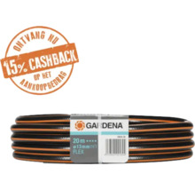 Gardena tuinslang Flex in zwart en oranje, 20 meter lengte, 13 millimeter diameter, Gardena Logo, 15 procent cashback.