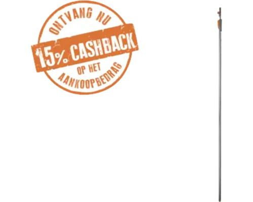 Ontvang nu 15 procent cashback op het aankoopbedrag.