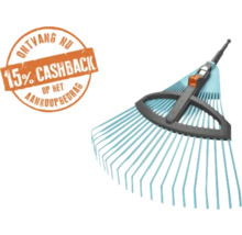 Gardena Combisystem verstelbare bladhark met instelbare werkbreedte van kunststof en 15 procent cashback actie.